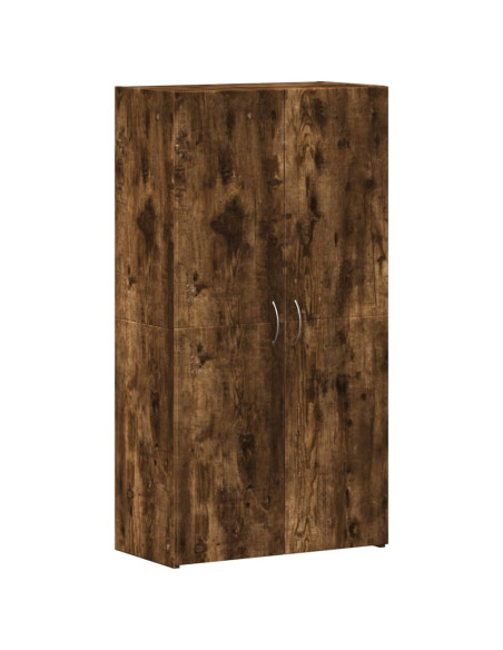 Schedario Rovere Fumo 60x32x115 cm in Legno Multistrato