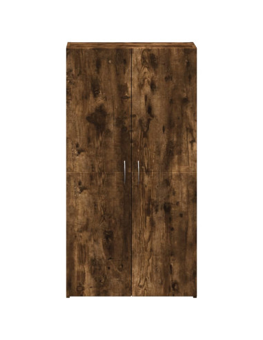 Schedario Rovere Fumo 60x32x115 cm in Legno Multistrato