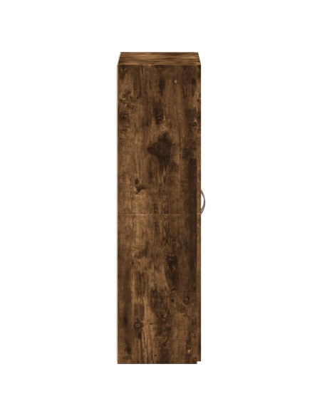 Schedario Rovere Fumo 60x32x115 cm in Legno Multistrato