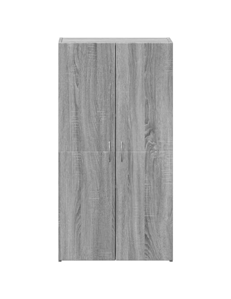 Schedario Grigio Sonoma 60x32x115 cm in Legno Multistrato