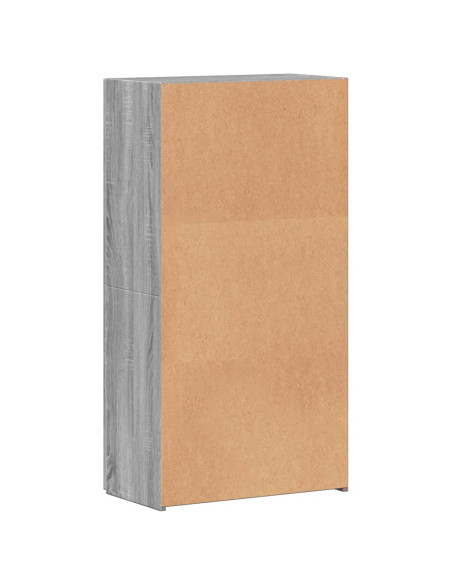Schedario Grigio Sonoma 60x32x115 cm in Legno Multistrato