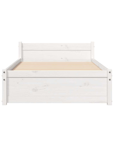 Giroletto Bianco in Legno Massello 100x200 cm