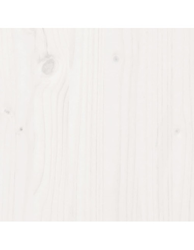 Letto a Soppalco con Tetto Bianco 75x190 cm in Legno di Pino