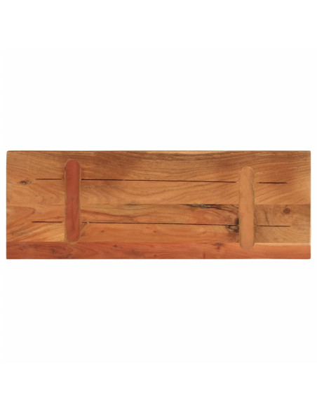 Piano per Tavolo 70x30x2,5cm Rettangolare Legno Massello Acacia
