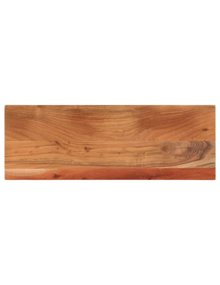 Piano per Tavolo 70x40x2,5cm Rettangolare Legno Massello Acacia