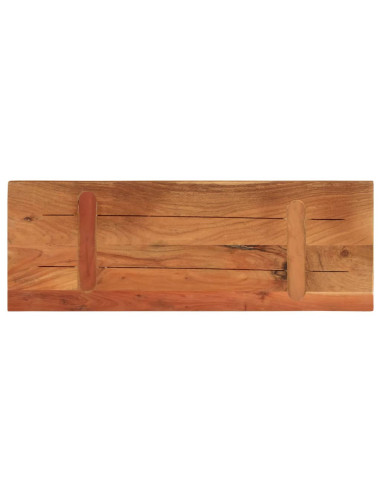 Piano per Tavolo 70x40x2,5cm Rettangolare Legno Massello Acacia
