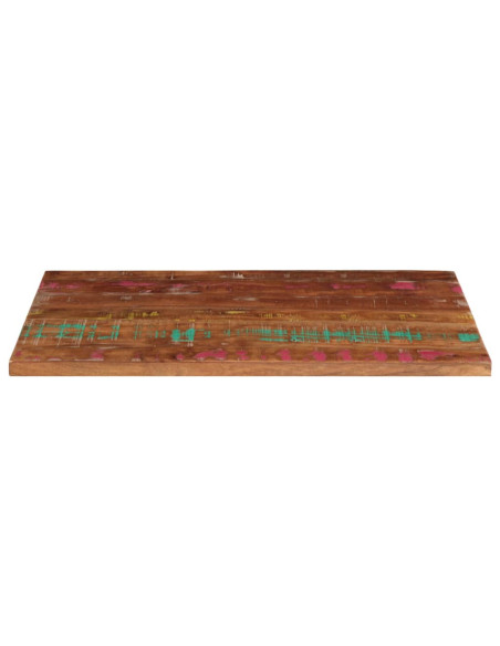 Piano Tavolo 120x60x3,8 cm Rettangolare in Massello di Recupero