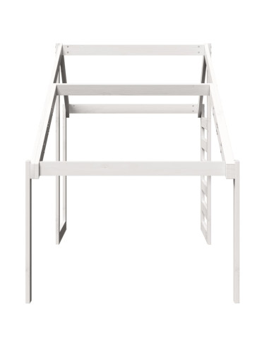 Tetto per Letto Bambini Bianco 188x97x113cm Legno Massello Pino