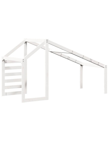 Tetto per Letto Bambini Bianco 188x97x113cm Legno Massello Pino