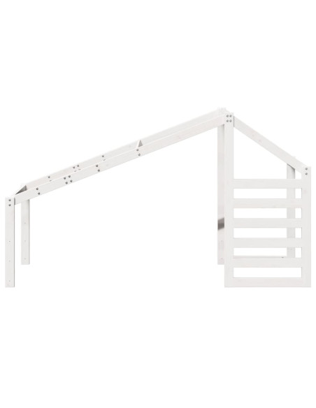 Tetto per Letto Bambini Bianco 188x82x113cm Legno Massello Pino