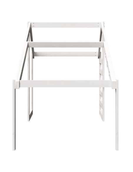 Tetto per Letto Bambini Bianco 188x82x113cm Legno Massello Pino