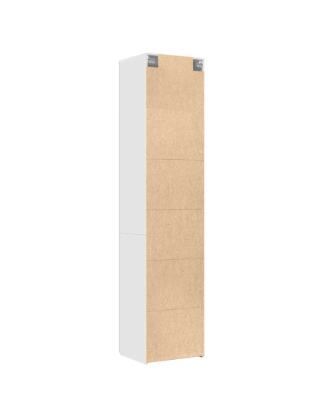 Mobile Sottile Bianco 50x42,5x225 cm in Truciolato