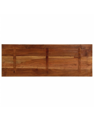 Piano Tavolo 140x60x3,8 cm Rettangolare in Massello di Recupero