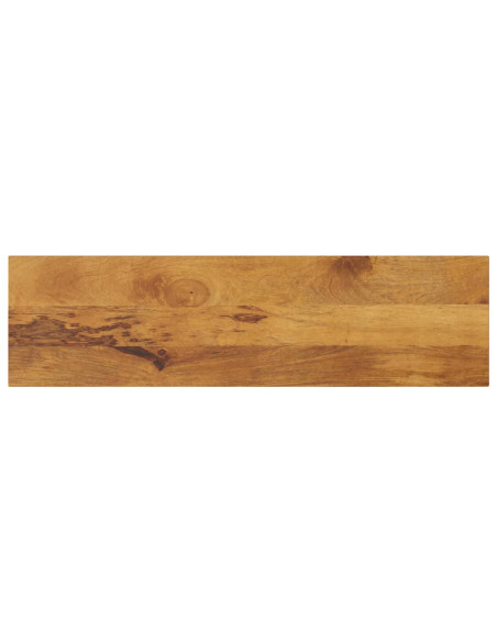 Piano per Tavolo 120x40x2,5cm Rettangolare Legno Massello Mango