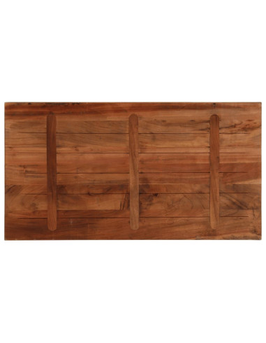 Piano Tavolo 100x70x2,5 cm Rettangolare in Massello di Recupero