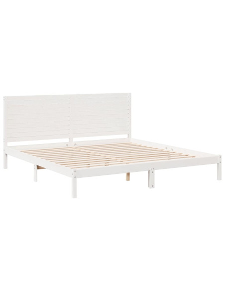 Giroletto Extra Lungo senza Materasso Bianco 180x220cm Massello