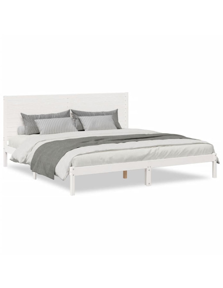 Giroletto Extra Lungo senza Materasso Bianco 200x220cm Massello