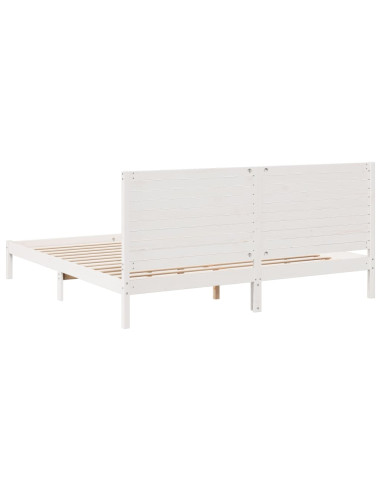 Giroletto Extra Lungo senza Materasso Bianco 200x220cm Massello