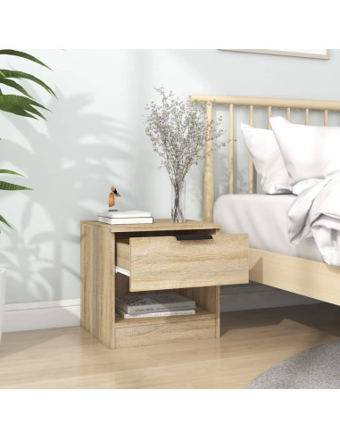 Comodini 2 pz Rovere Sonoma in Legno Multistrato