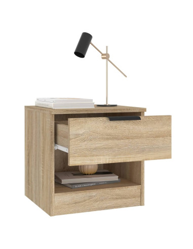 Comodini 2 pz Rovere Sonoma in Legno Multistrato