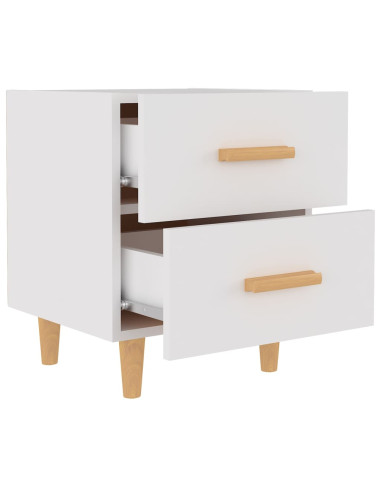 Comodini 2 pz Bianchi 40x35x47,5 cm