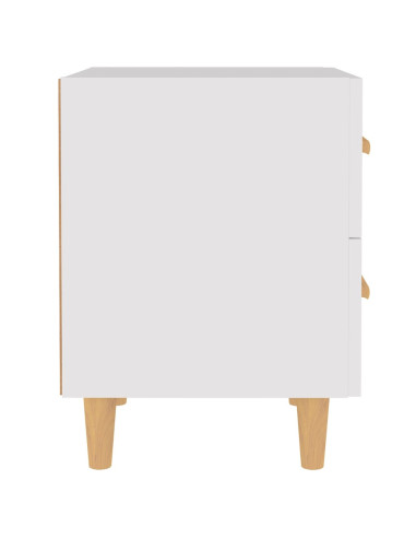 Comodini 2 pz Bianchi 40x35x47,5 cm