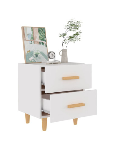 Comodini 2 pz Bianchi 40x35x47,5 cm