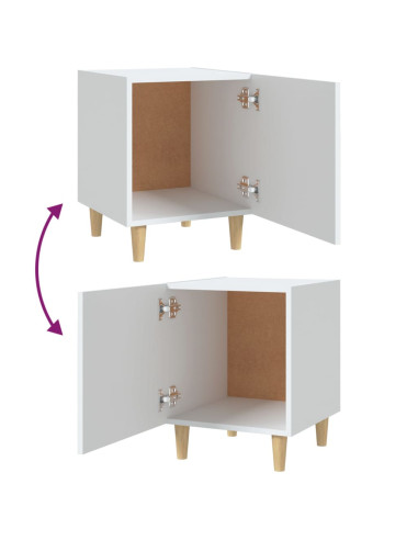 Comodino Bianco in Legno Multistrato