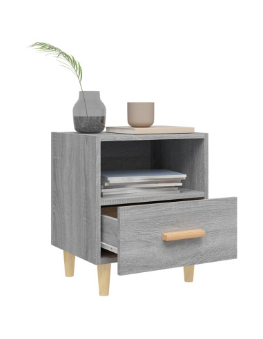 Comodino Grigio Sonoma 40x35x47 cm