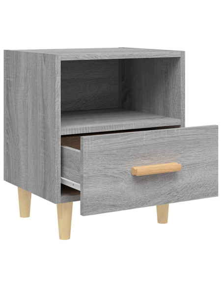 Comodino Grigio Sonoma 40x35x47 cm