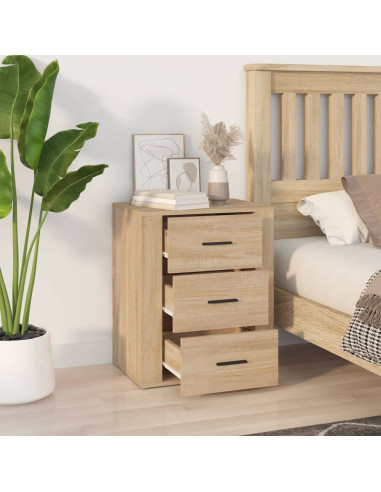 Comodino Rovere Sonoma 50x36x60 cm in Legno Multistrato