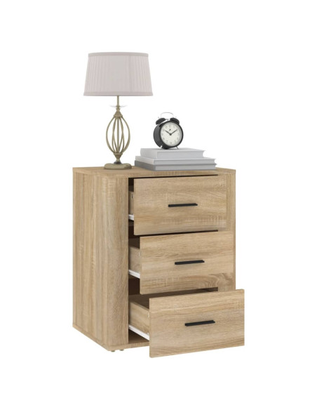Comodino Rovere Sonoma 50x36x60 cm in Legno Multistrato