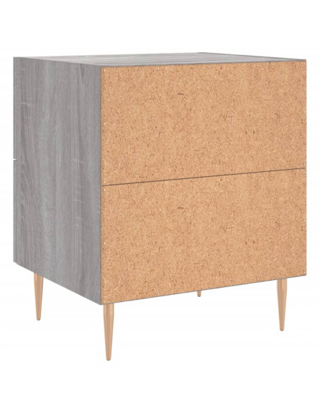 Comodino Grigio Sonoma 40x35x47,5 cm in Legno Multistrato