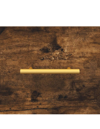 Comodino Rovere Fumo 40x35x47,5 cm in Legno Multistrato