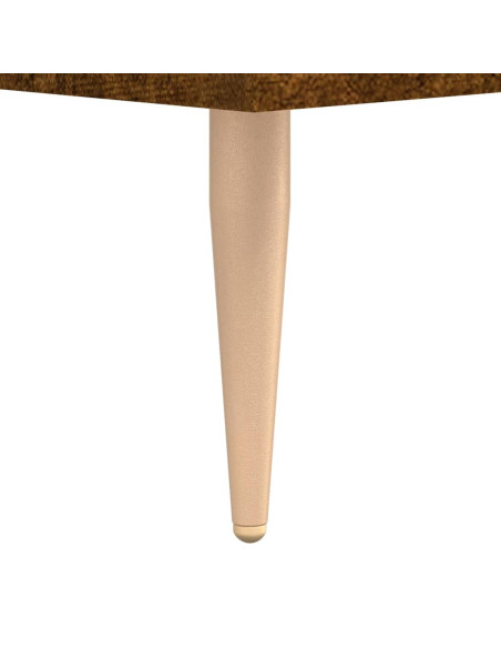 Comodino Rovere Fumo 40x35x47,5 cm in Legno Multistrato