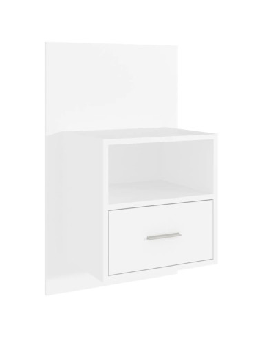 Comodini a Parete 2 pz Bianchi