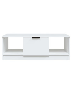 Tavolino da Salotto Bianco 102x50x36 cm in Legno Multistrato 2
