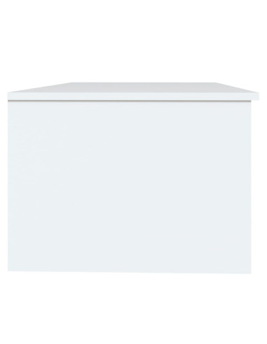 Tavolino da Salotto Bianco 102x50x36 cm in Legno Multistrato