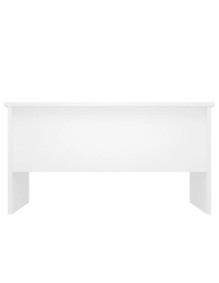Tavolino da Salotto Bianco 80x50x42,5 cm in Legno Multistrato