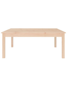 Tavolino da Salotto 100x100x40 cm Legno Massello di Pino 2