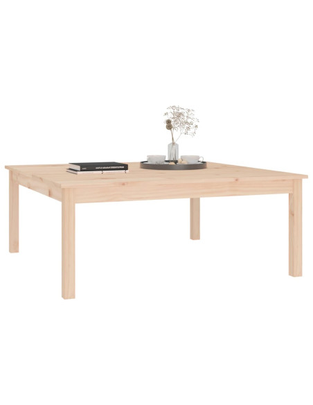 Tavolino da Salotto 100x100x40 cm Legno Massello di Pino