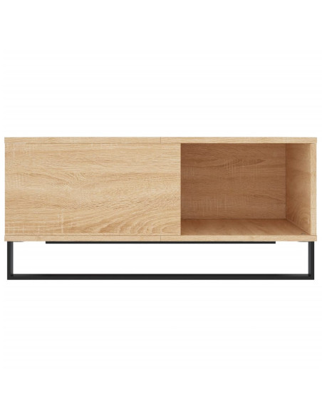 Tavolino Salotto Rovere Sonoma 80x80x36,5 cm Legno Multistrato