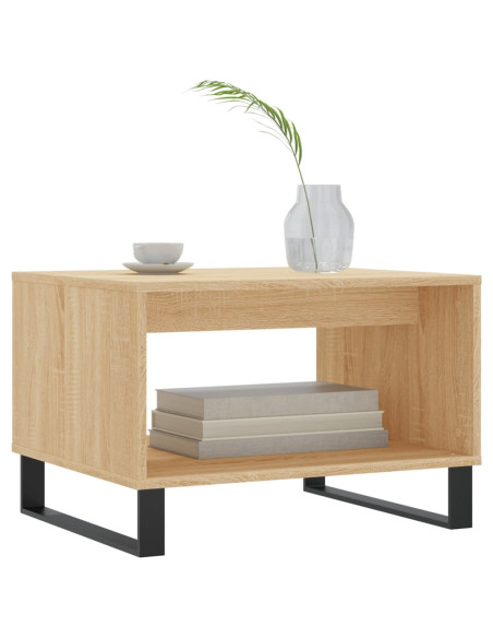 Tavolino da Salotto Rovere Sonoma 60x50x40 cm Legno Multistrato
