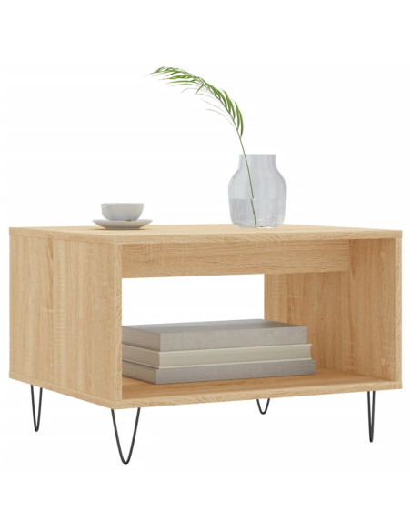 Tavolino da Salotto Rovere Sonoma 60x50x40 cm Legno Multistrato