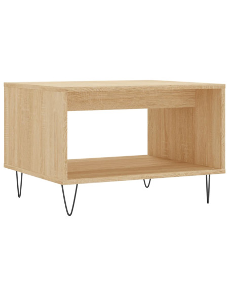 Tavolino da Salotto Rovere Sonoma 60x50x40 cm Legno Multistrato