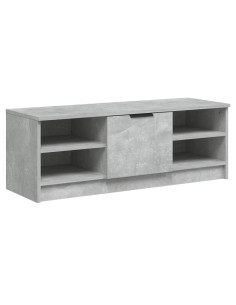 Mobile Porta TV Grigio Cemento 102x35,5x36,5 Legno Multistrato