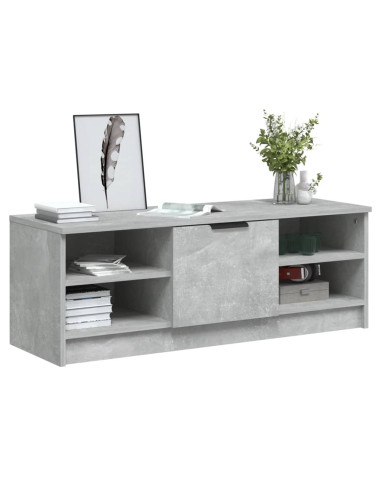 Mobile Porta TV Grigio Cemento 102x35,5x36,5 Legno Multistrato