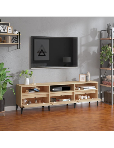 Mobile Porta TV Rovere Sonoma 150x30x44,5 cm Legno Multistrato