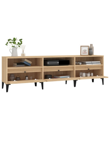 Mobile Porta TV Rovere Sonoma 150x30x44,5 cm Legno Multistrato