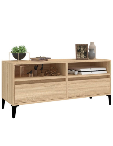 Mobile TV Rovere Sonoma 100x34,5x44,5 cm in Legno Multistrato